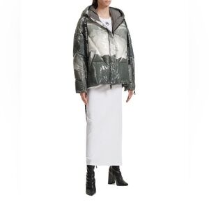 Khrisjoy sequin sunset moto puffer down jacket sz 01 new